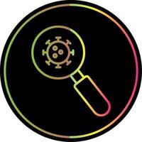 Detection Line Gradient Due Color Icon Design vector