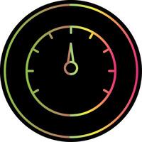 Speed Test Line Gradient Due Color Icon Design vector