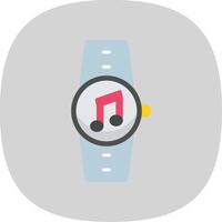 Music Flat Curve Icon Design vector