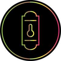 Handle Line Gradient Due Color Icon Design vector