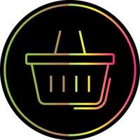 Shopping Line Gradient Due Color Icon Design vector