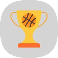 Basketball Flat Curve Icon Design vector