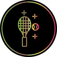Tennis Line Gradient Due Color Icon Design vector