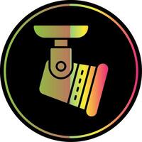 Spotlight Glyph Due Color Icon Design vector
