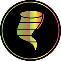 Twister Glyph Due Color Icon Design vector