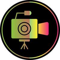 Camera Glyph Due Color Icon Design vector