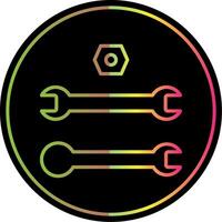 Tools Line Gradient Due Color Icon Design vector