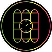 C4 Line Gradient Due Color Icon Design vector
