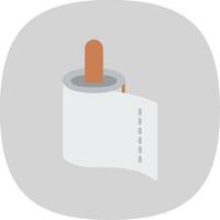 Paper Towel Flat Curve Icon Design vector