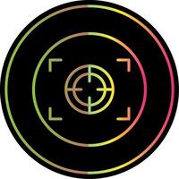 Focus Line Gradient Due Color Icon Design vector