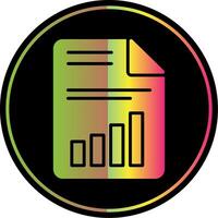 Document Glyph Due Color Icon Design vector