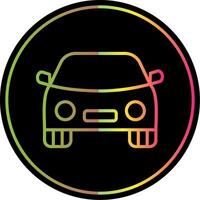 Car Line Gradient Due Color Icon Design vector