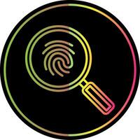 Magnifying Glass Line Gradient Due Color Icon Design vector