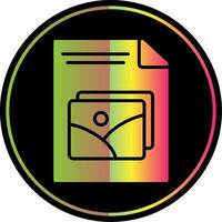 Image File Glyph Due Color Icon Design vector