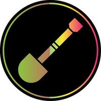 Shovel Glyph Due Color Icon Design vector