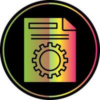 File Management Glyph Due Color Icon Design vector