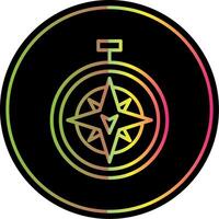 South Line Gradient Due Color Icon Design vector