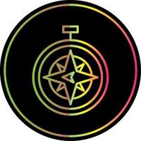 West Line Gradient Due Color Icon Design vector