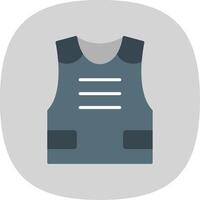 Armour Flat Curve Icon Design vector