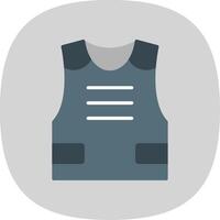 Armour Flat Curve Icon Design vector