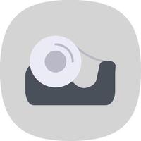 Tape Flat Curve Icon Design vector