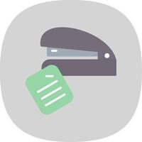 Stapler Flat Curve Icon Design vector