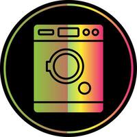 Tumble Dryer Glyph Due Color Icon Design vector