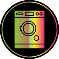 Tumble Dryer Glyph Due Color Icon Design vector