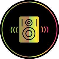 Speakers Glyph Due Color Icon Design vector