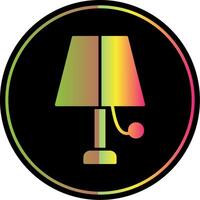 Lamp Glyph Due Color Icon Design vector