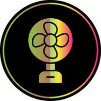 Fan Glyph Due Color Icon Design vector