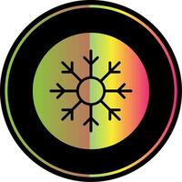 Frost Glyph Due Color Icon Design vector