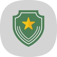 Badge Flat Curve Icon Design vector