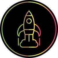 Business Startup Line Gradient Due Color Icon Design vector