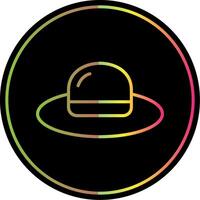 Hat Line Gradient Due Color Icon Design vector