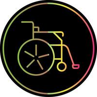Disabled Line Gradient Due Color Icon Design vector