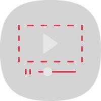 Flat Curve Icon Design vector