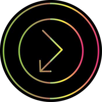 rebotar línea degradado debido color icono diseño vector