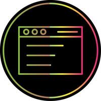 Adwords Compaign Line Gradient Due Color Icon Design vector