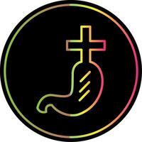 Gastroenterlogy Line Gradient Due Color Icon Design vector