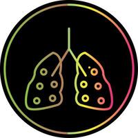 Pulmonology Line Gradient Due Color Icon Design vector
