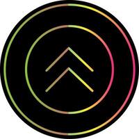 Chevron Line Gradient Due Color Icon Design vector