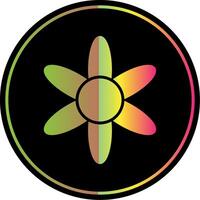 Amaryllis Glyph Due Color Icon Design vector