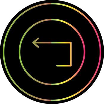 Loop Line Gradient Due Color Icon Design vector