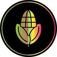 maíz glifo debido color icono diseño vector