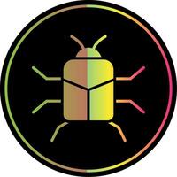 Stag Beetle Glyph Due Color Icon Design vector