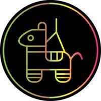 Pinata Line Gradient Due Color Icon Design vector