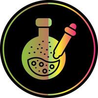 Pipette Glyph Due Color Icon Design vector