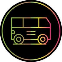 Van Line Gradient Due Color Icon Design vector