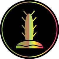 Cactus Glyph Due Color Icon Design vector
